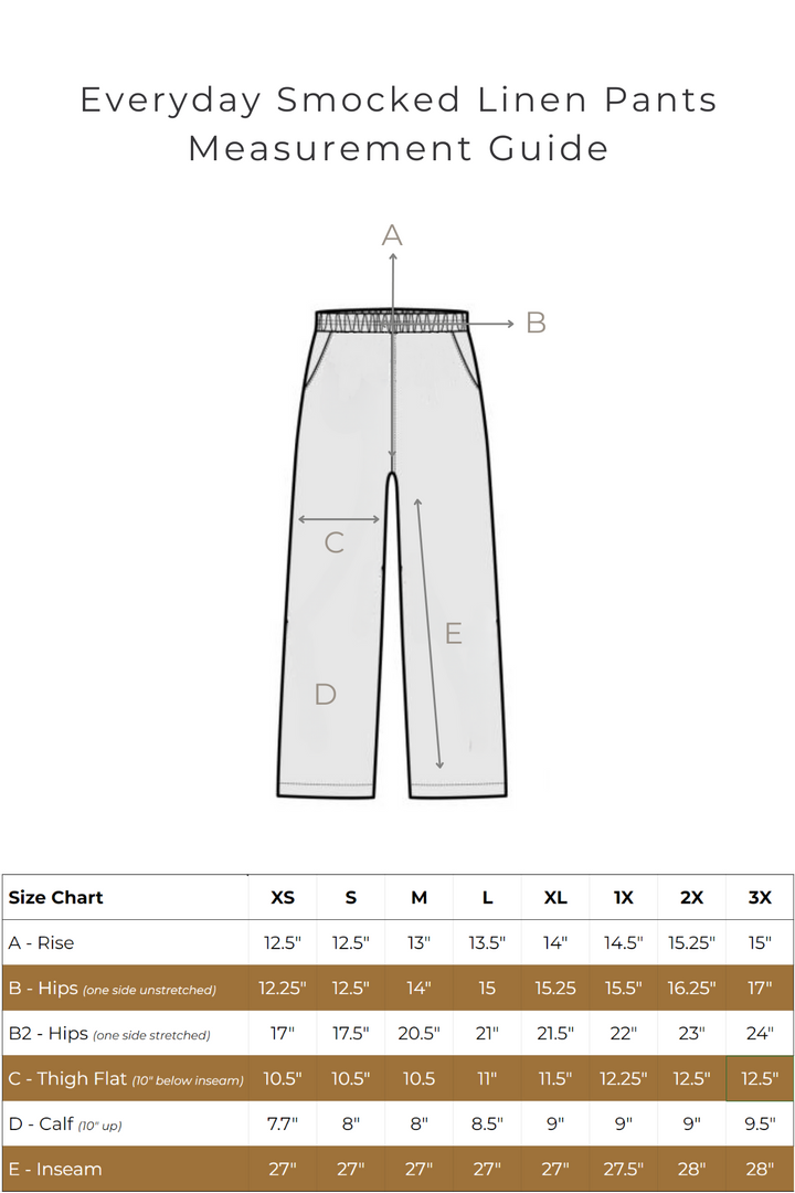 Everyday Transitional Maternity Smocked Linen Pant - Pants