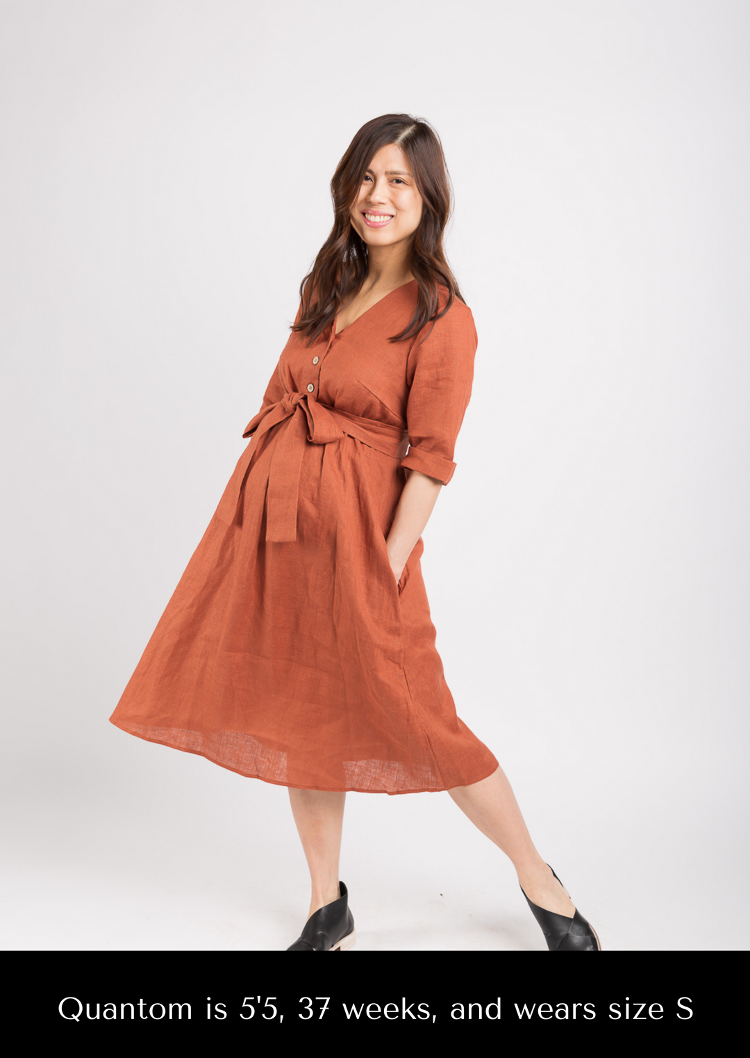 Faye Transitional Linen Dress