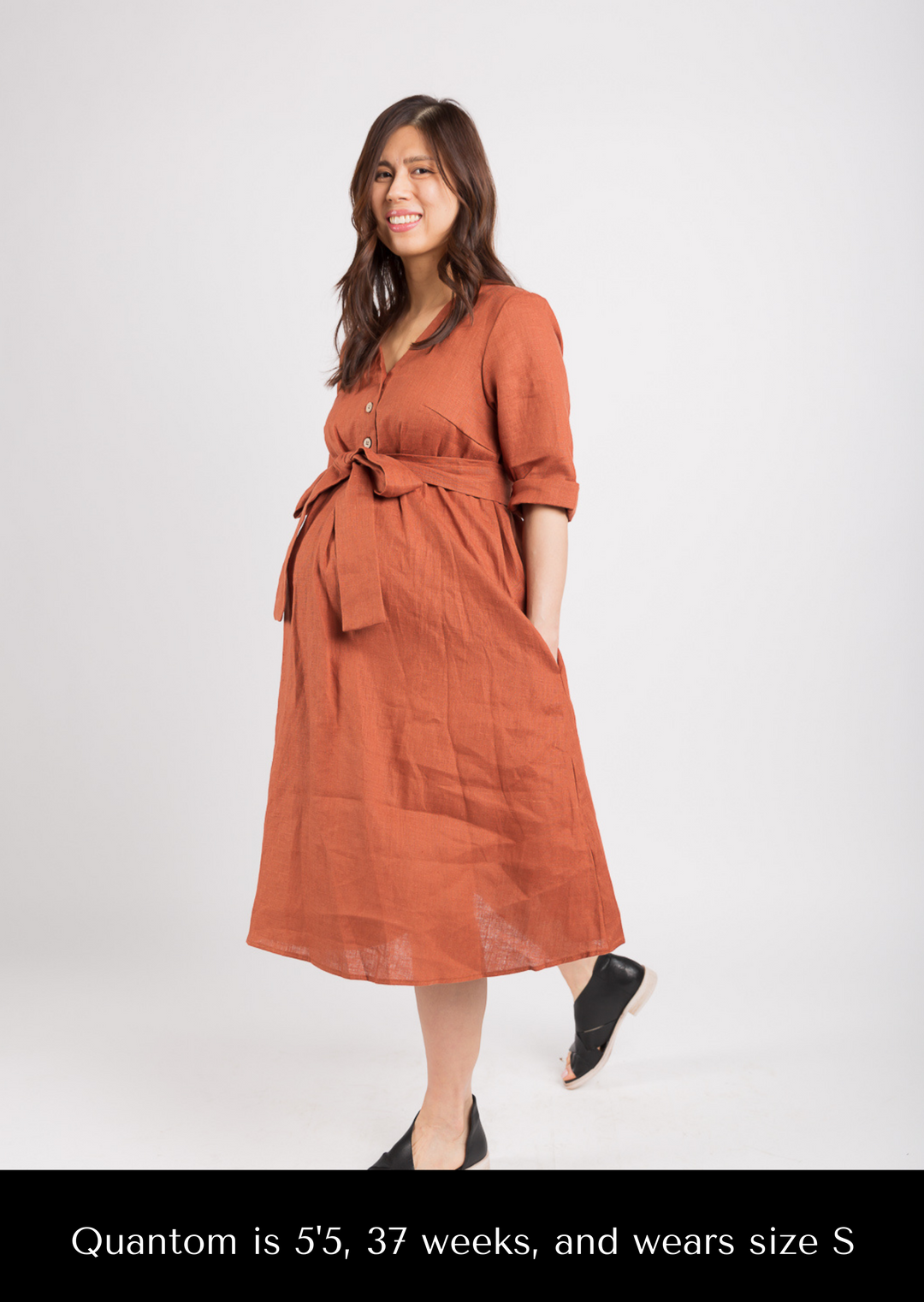 Faye Transitional Linen Dress