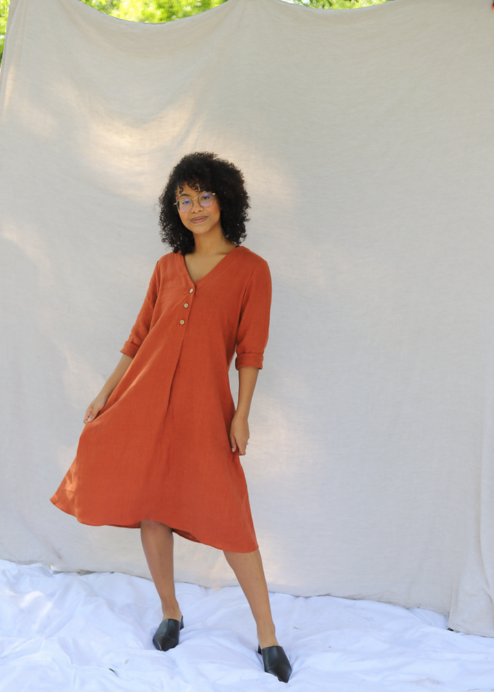 Faye Linen Dress - Dress