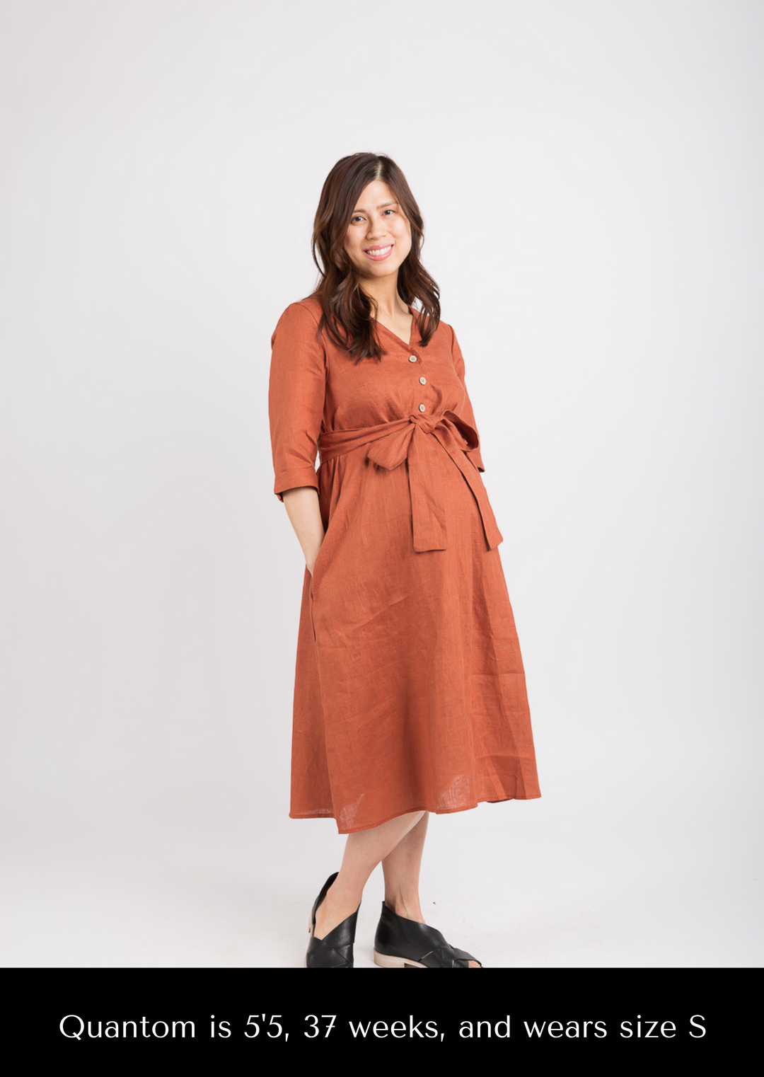 Faye Transitional Linen Dress