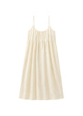 Cotton Voile Nursing Nightgown in Natural — flat lay