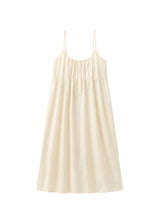 Cotton Voile Nursing Nightgown in Natural — flat lay