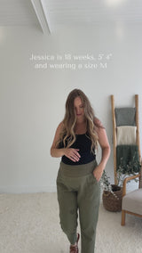 Garment Washed Smocked Pant in Reedcloth™