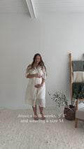 Textured Nursing Crossover Dress