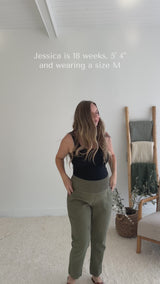 Garment Washed Smocked Pant in Reedcloth™