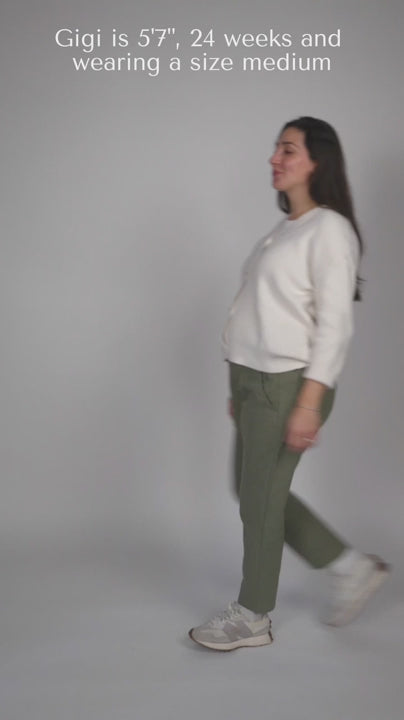 Everyday Transitional Smocked Linen Pant