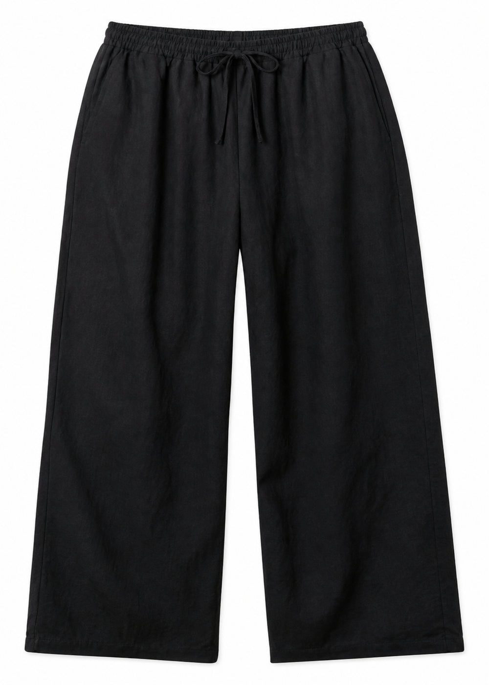 Drawstring Wide-Leg Pant in Linen