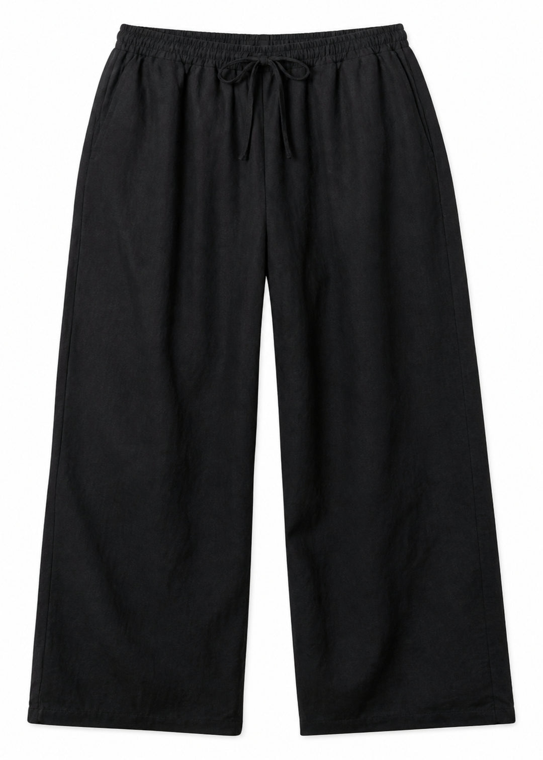 Drawstring Wide-Leg Pant in Linen