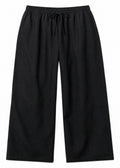 Drawstring Wide-Leg Pant in Linen