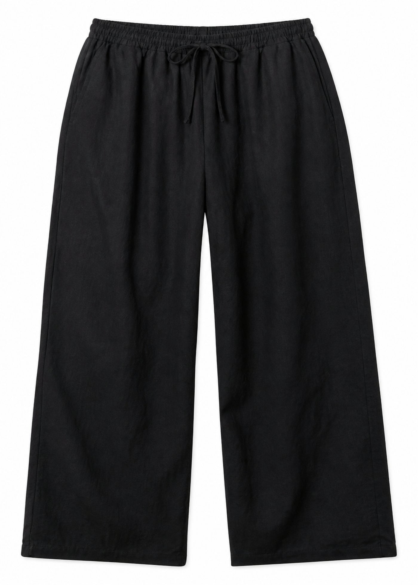 Drawstring Wide-Leg Pant in Linen