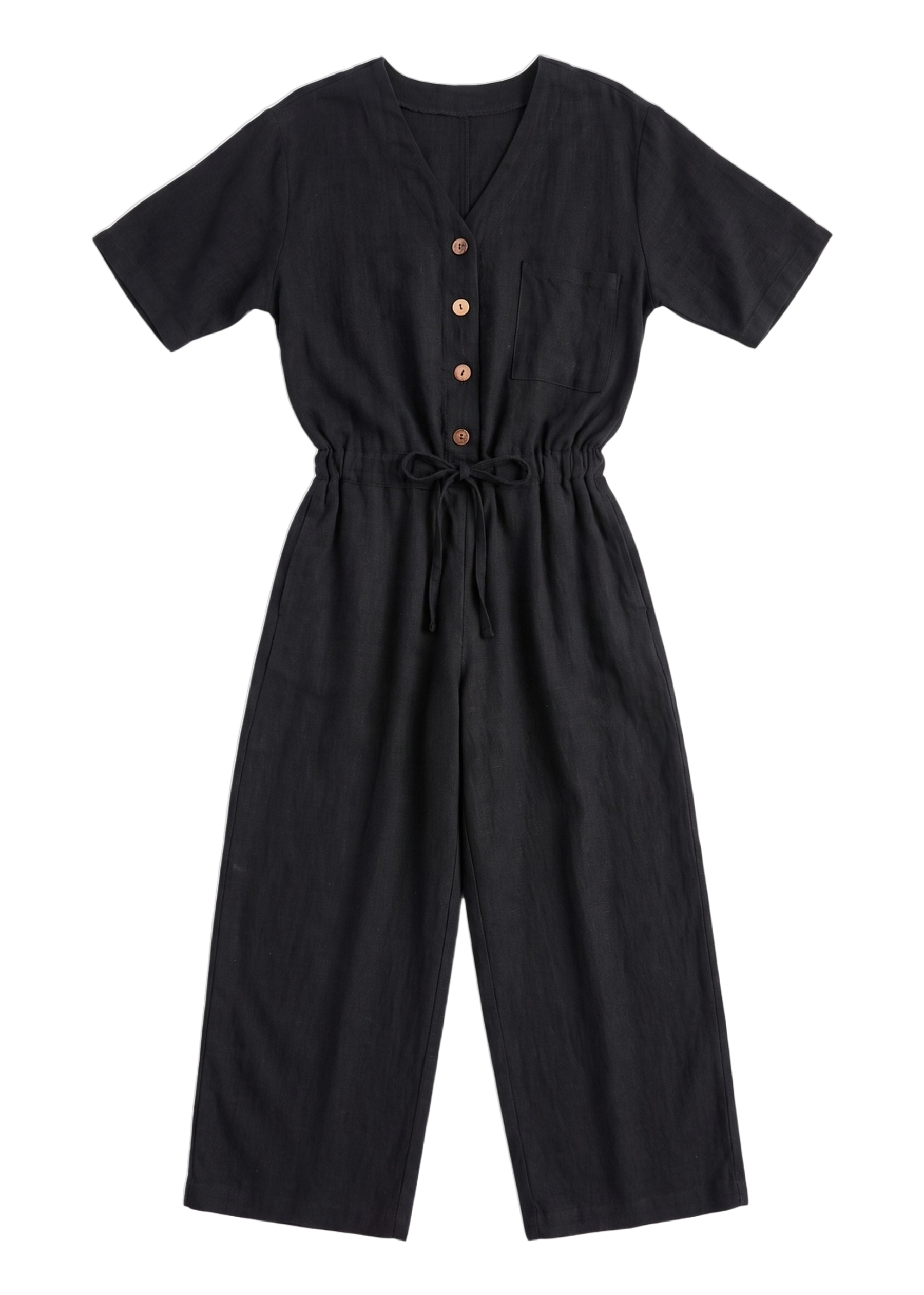 Easy On/Off Jumpsuit in Sandwashed Linen