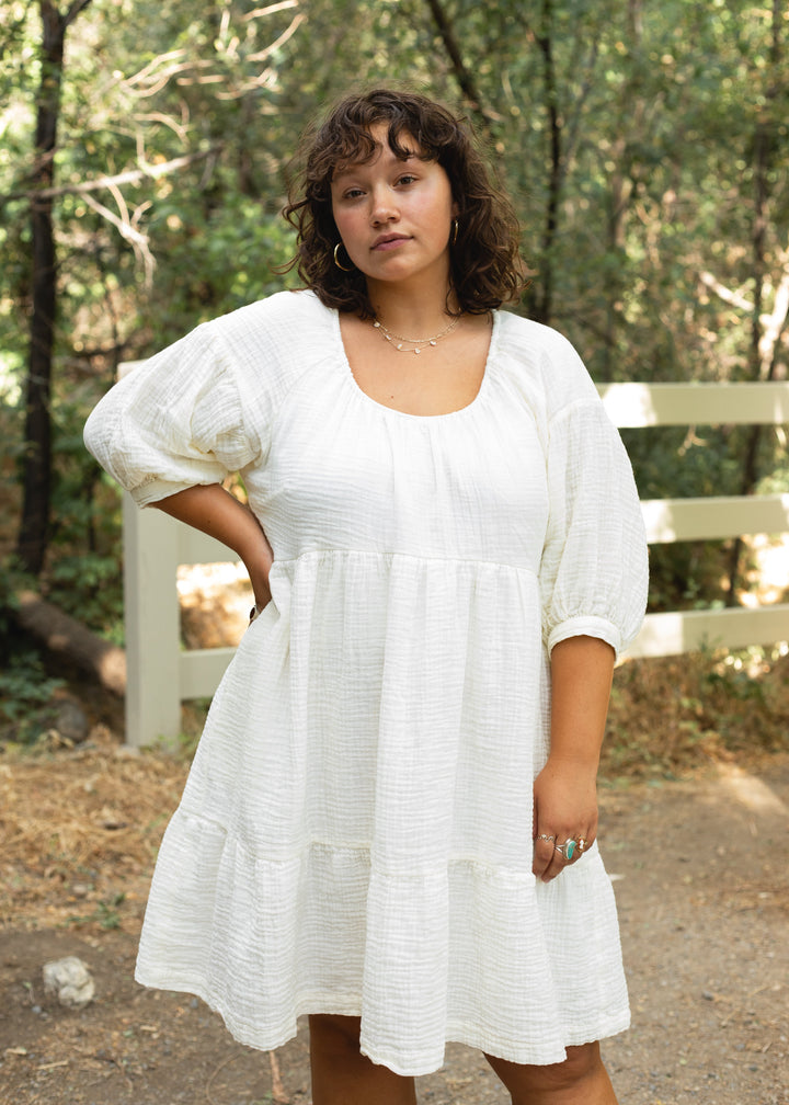 Sumin Dress in Cream - Dress
