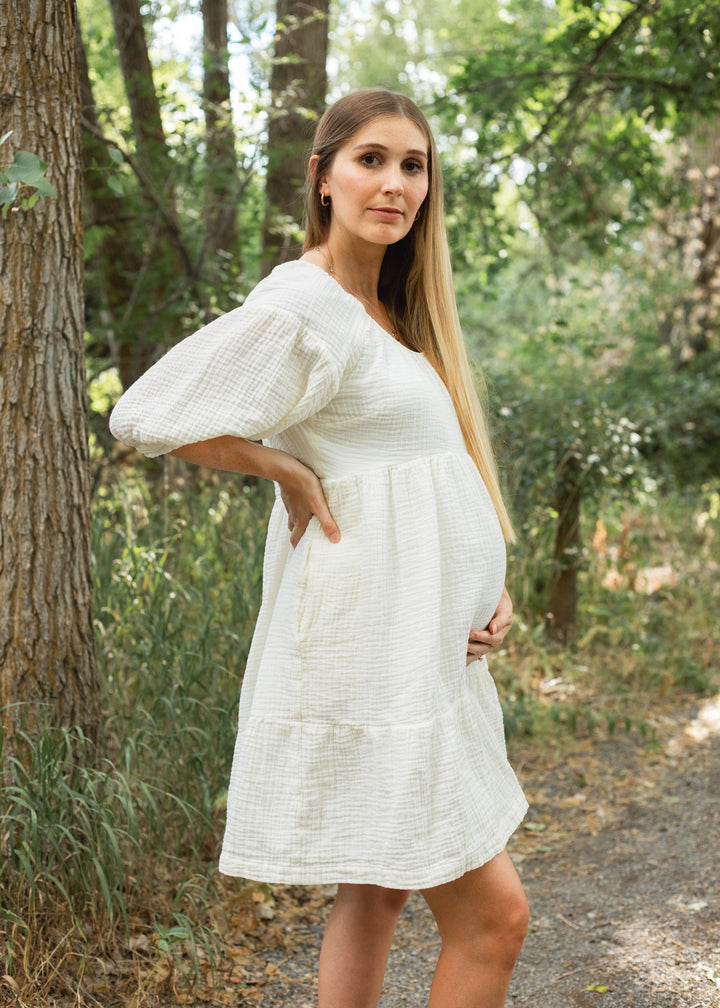Sumin Dress in Cream - Dress