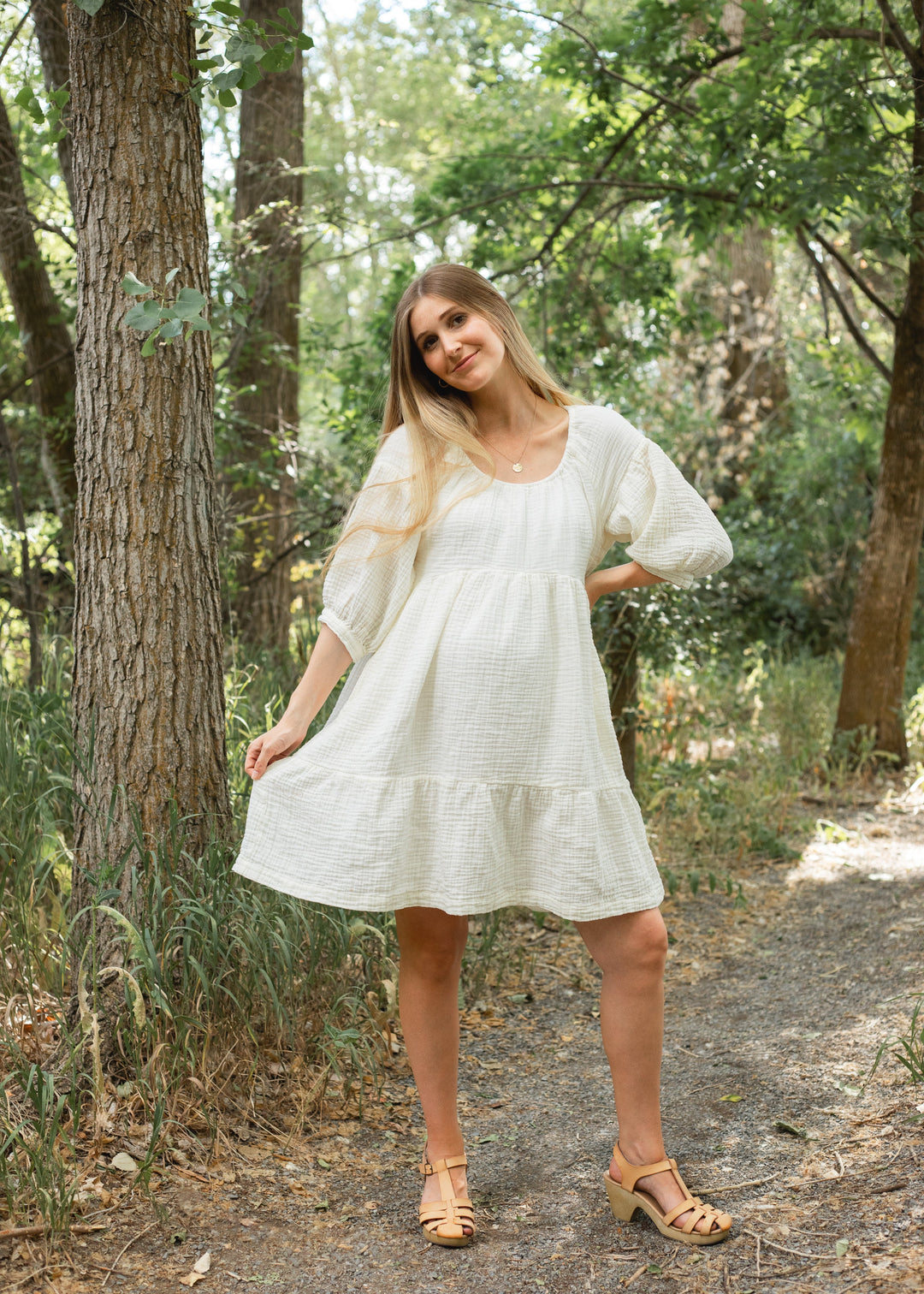 Sumin Dress in Cream - Dress