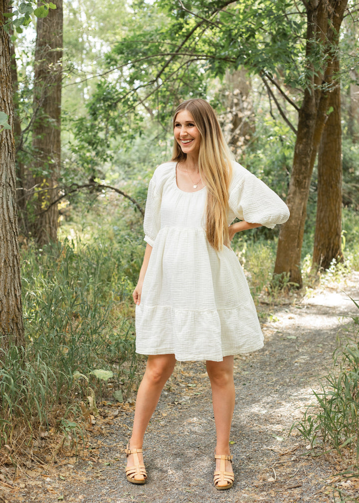 Sumin Dress in Cream - Dress