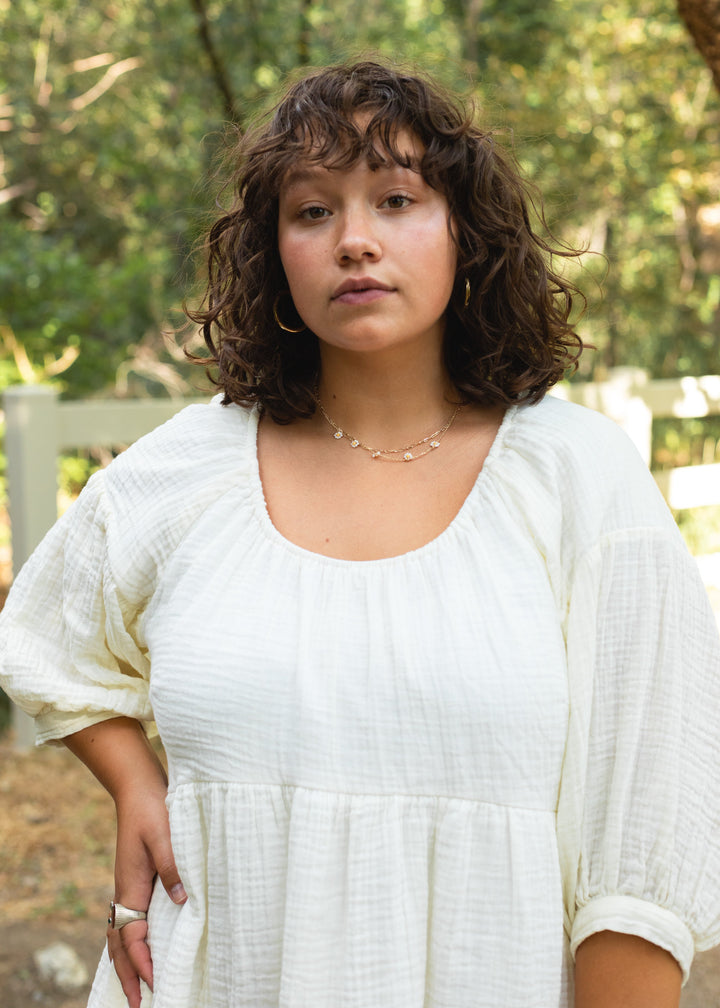 Sumin Dress in Cream - S/M / Cream - Dress