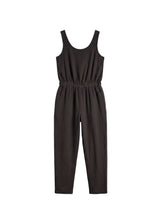 Muslin Jumpsuit in Black — flat lay